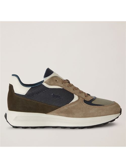 SCARPA UOMO CAMOSCIO - TEX FABRIC HARMONT & BLAINE | EFM242.090.6260/BEIGE-BLU